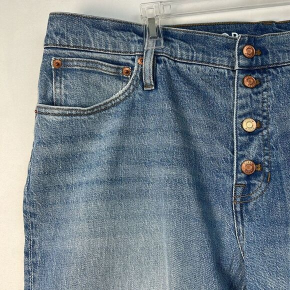 J. Crew BF707 Button Fly Demi Boot Cut Cropped Jeans size 34 - Picture 5 of 15